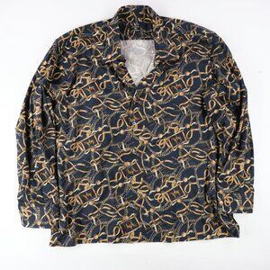Solemare Maus & Hoffman Button Down Print Horse Polo Equestrian Sz. 2XL Party
